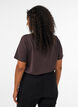 T-shirt med motiv, Brun, Model image number 2