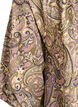 Bluse i viskose med paisleyprint og bindesnor, Gul, Packshot image number 3