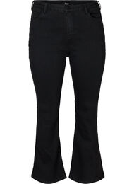 Ellen bootcut jeans med høj talje, Black