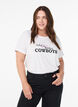 T-shirt med motiv, Hvid, Model image number 0