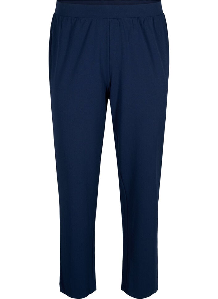 Bukser med straight fit, Bl&aring;, Packshot image number 0