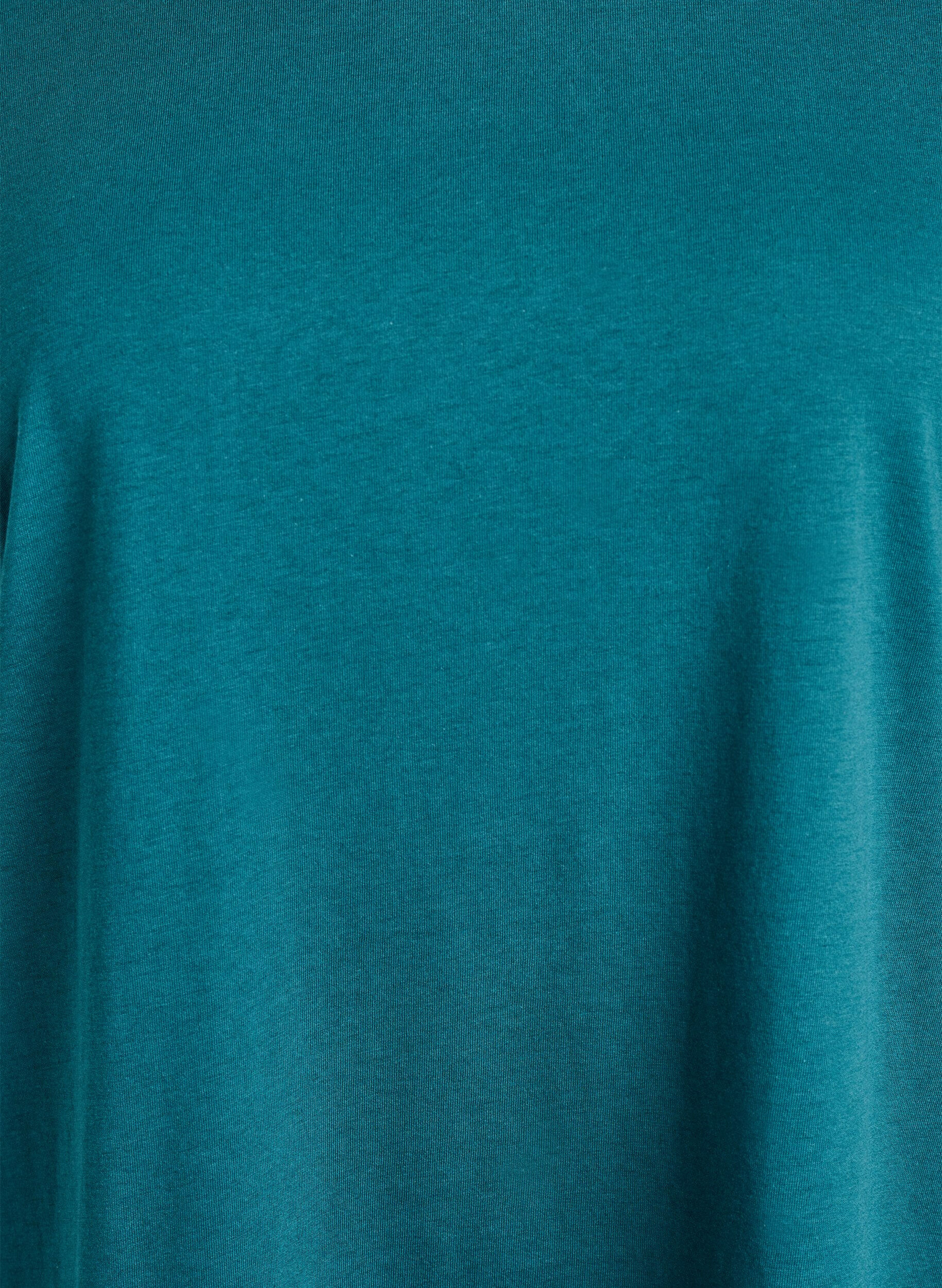 Zizzi Kort&aelig;rmet t-shirt i bomuldsblanding, Gr&oslash;n, Packshot image number 2