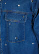 Denim skjorte med eyelets, Blå, Packshot image number 3
