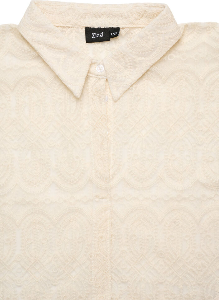 Kraveindsats i blonde med skjult knaplukning, Vanilla, Packshot image number 2
