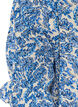 Bluse i bomuld med firkantet udsk&aelig;ring, Bl&aring;, Packshot image number 3