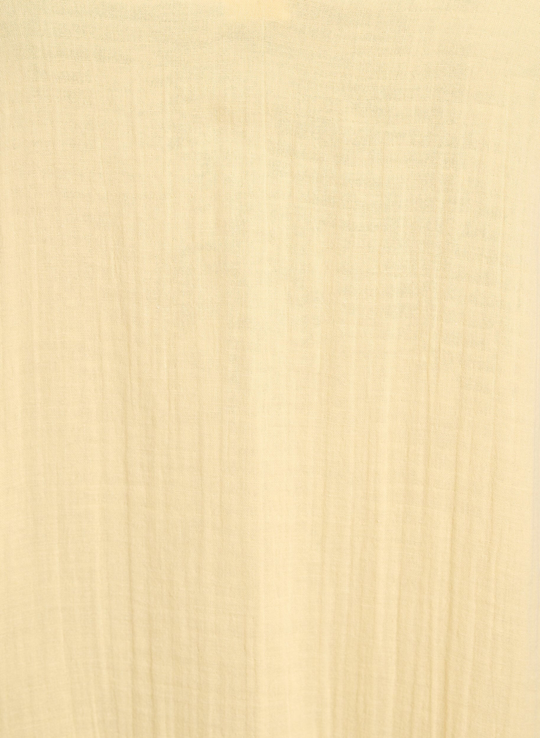 ZizziKort kjole i bomuldsmusselin med A-facon, Gul, Packshot image number 2