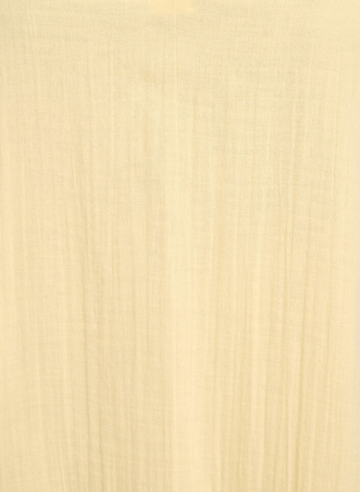 Kort kjole i bomuldsmusselin med A-facon, Gul, Packshot image number 2