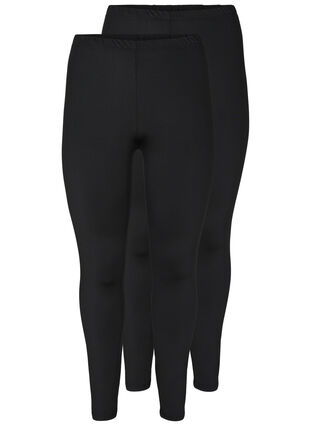 2-pak basis leggings , Black / Black, Packshot image number 0