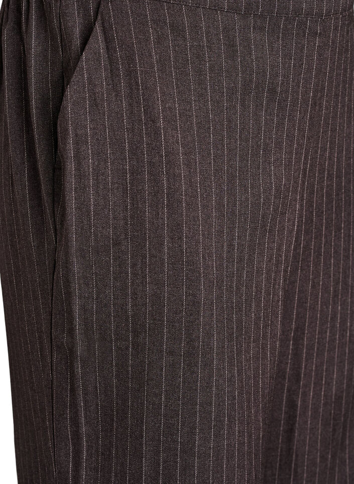 Bukser med vide ben og høj talje, Brun, Packshot image number 2