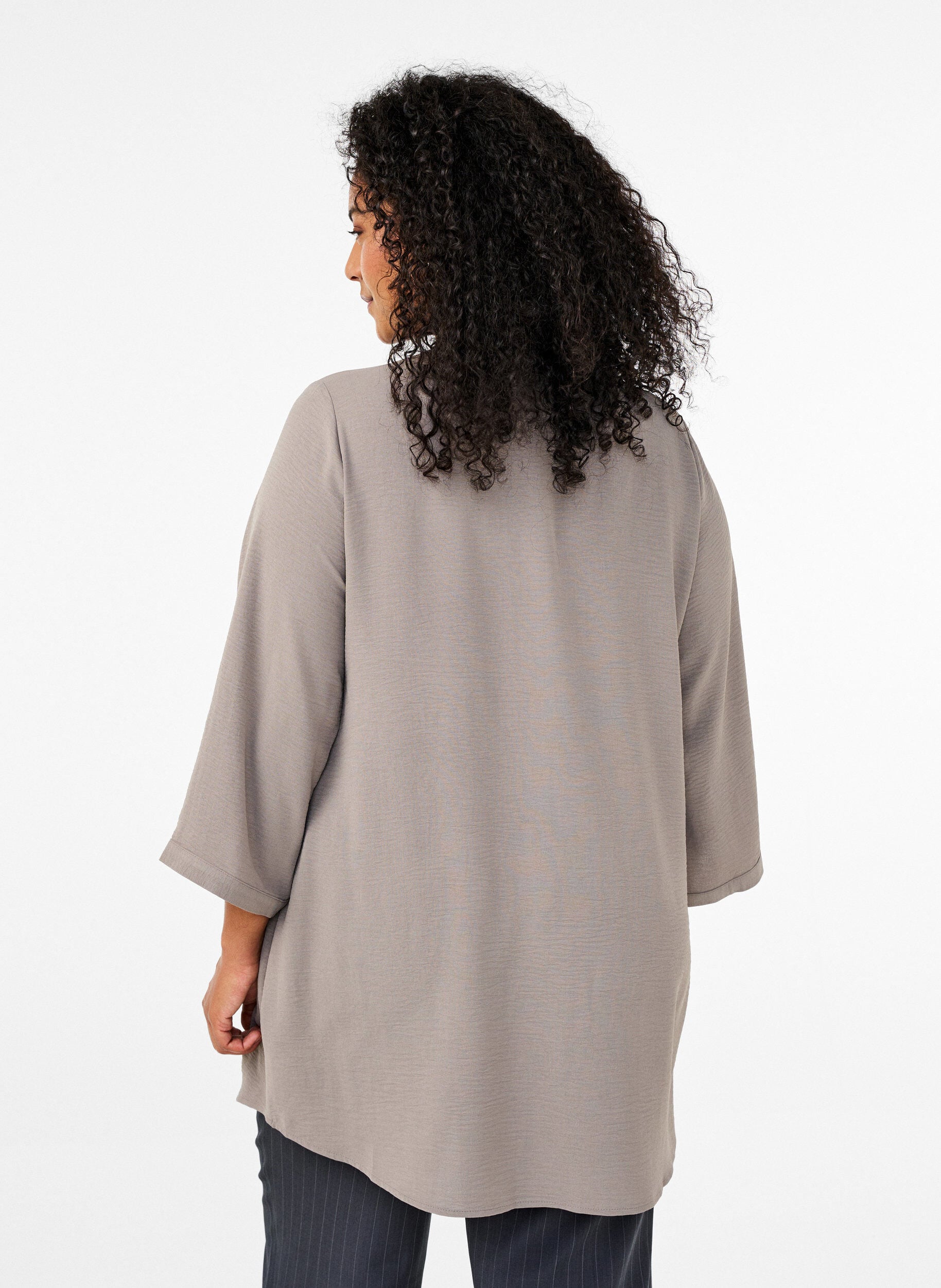 ZizziTunika med 3/4 &aelig;rmer, Beige, Model image number 2
