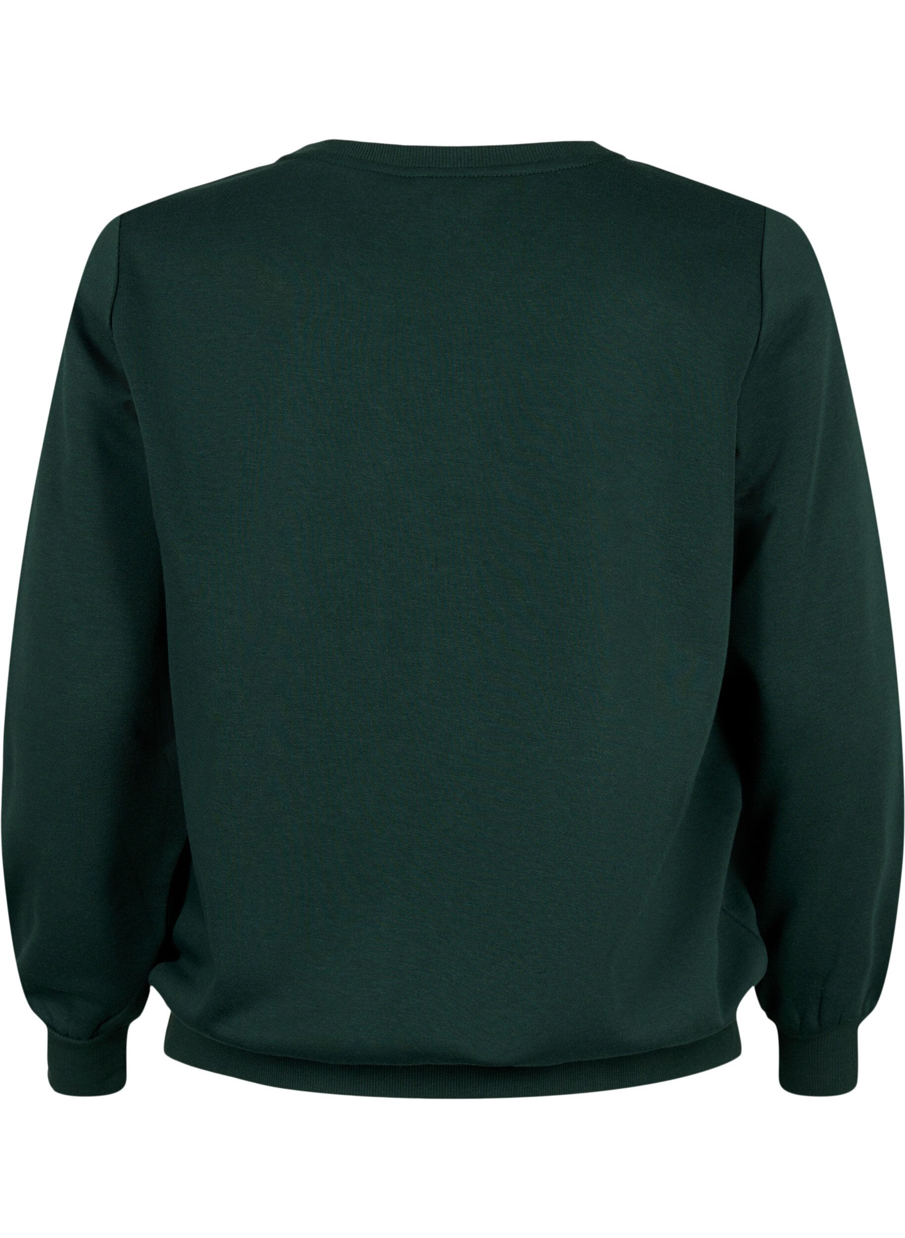 Zizzi Jule sweatshirt, Scarab SWEATER, Packshot image number 1
