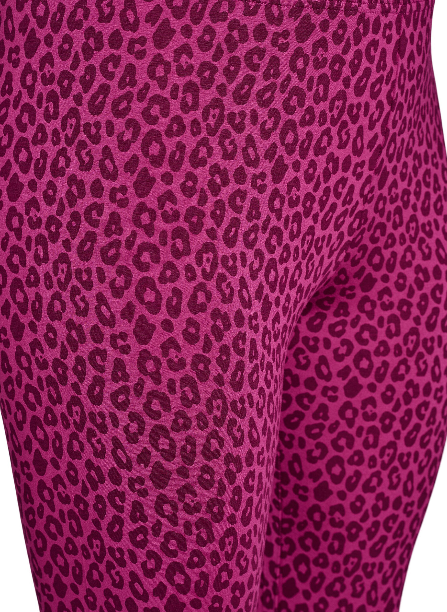 Zizzi Ankellange leggings i viskose, Lyser&oslash;d, Packshot image number 2