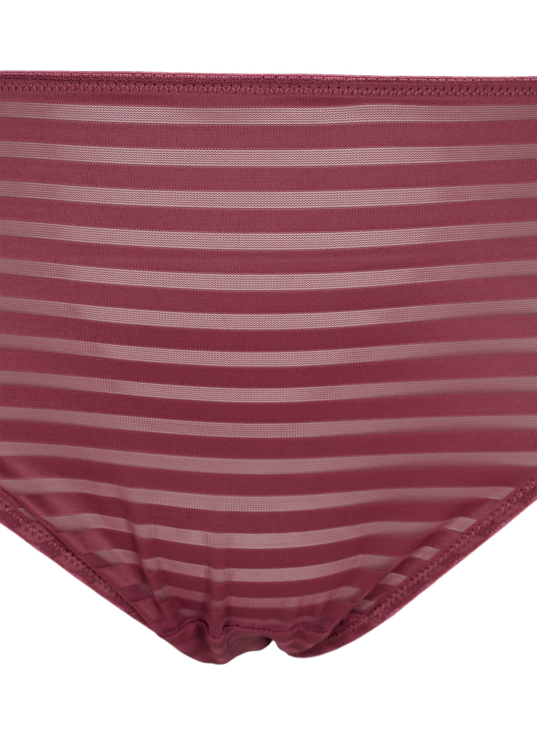 Zizzi Stribet tai trusse med regul&aelig;r talje, Nocturne ASS, Packshot image number 2