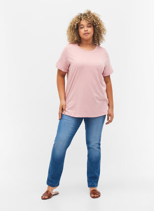 Basis t-shirt i bomuld, Zephyr, Model image number 2