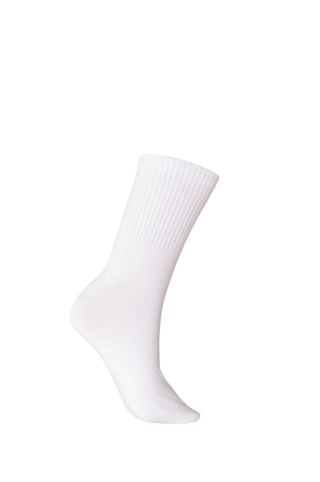 Bomuldsstr&oslash;mper med motiv, Hvid, Packshot image number 1