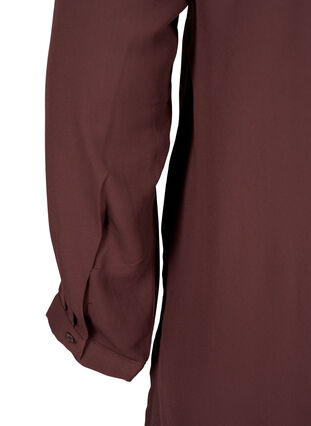 Ensfarvet skjorte med v-udskæring, Fudge, Packshot image number 4