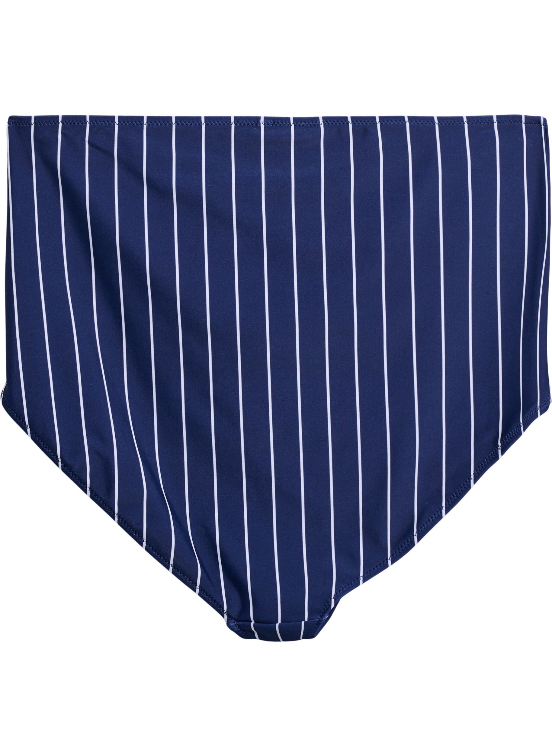 Zizzi Bikini trusse med print og h&oslash;j talje, Bl&aring;, Packshot image number 1