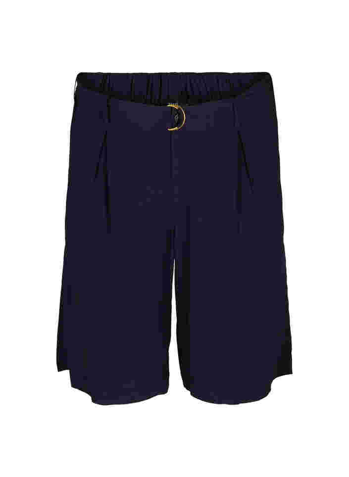 Lange shorts i viskose, Night Sky, Packshot image number 0