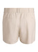 Bermudashorts i h&oslash;r og viskose med h&oslash;j talje, Beige, Packshot image number 1
