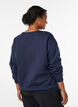 Sweatshirt med statement-detalje, Bl&aring;, Model image number 2