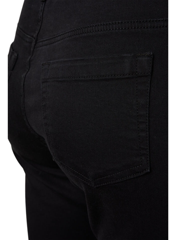 Ellen bootcut jeans med h&oslash;j talje, Sort, Packshot image number 3