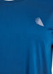 Ensfarvet tr&aelig;nings t-shirt, Bl&aring;, Packshot image number 2