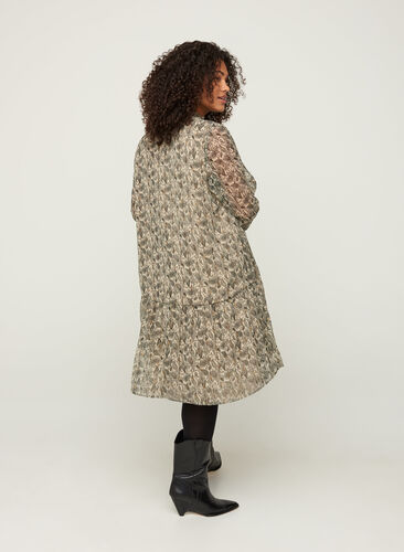 Langærmet kjole med paisleyprint , AOP: PAISLEY, Model image number 1