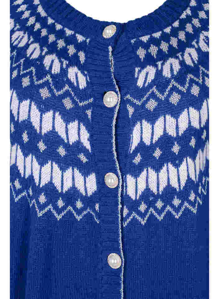 Mønstret strik cardigan med uld, Surf the web, Packshot image number 2