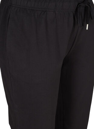 Sweatpants med vidde og lommer, Black, Packshot image number 2