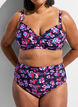 Bikini bh med b&oslash;jle og m&oslash;nster, Lilla, Model image number 3