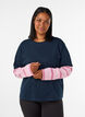 T-shirt med sporty lag-p&aring;-lag-look, Bl&aring;, Model image number 0
