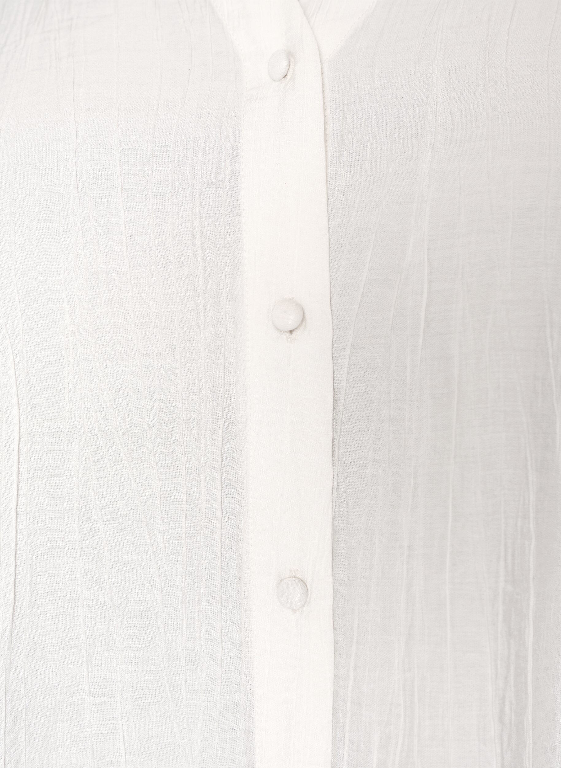 ZizziViskosebluse med knapper og struktur, Vanilla, Packshot image number 2
