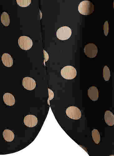 FLASH - Skjortekjole med prikker, Black Brown Dot, Model image number 3