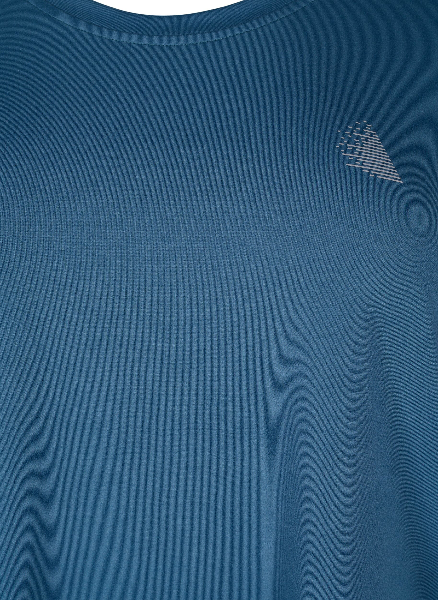ZizziTr&aelig;ningsbluse med 3/4 &aelig;rmer, Bl&aring;, Packshot image number 2