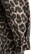 Langærmet denimkjole med leopardprint, Leo AOP, Packshot image number 3