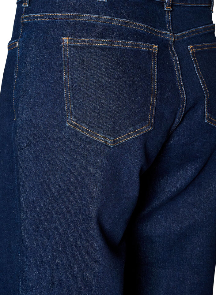 Myra jeans med h&oslash;j talje og wide fit, Bl&aring;, Packshot image number 3