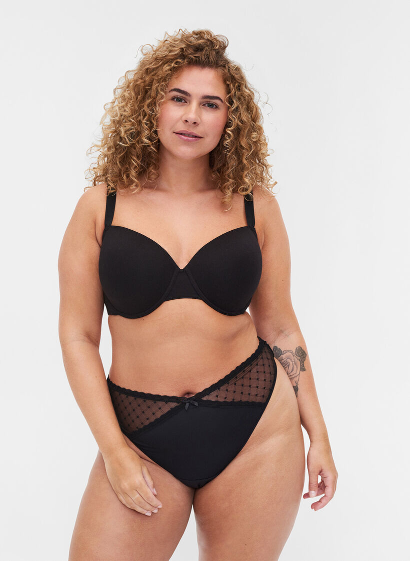 2-pak g-streng med mesh , Black, Model image number 0