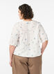 Bluse med print og 1/2 &aelig;rmer, Vanilla, Model image number 2