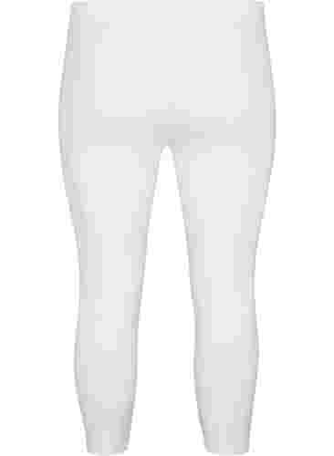 Basis 3/4 leggings i viskose, Bright White, Packshot image number 1