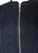 Figursyet denimjakke med lynl&aring;s, Bl&aring;, Packshot image number 2