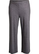 Bukser med ternet mønster og brede ben, Grå, Packshot image number 0