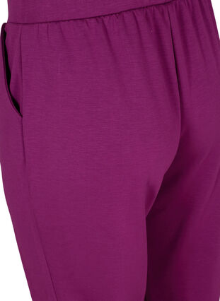 Sweatbukser med lommer, Dark Purple, Packshot image number 3