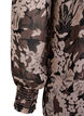 Bluse med blomsterprint, Sort, Packshot image number 3