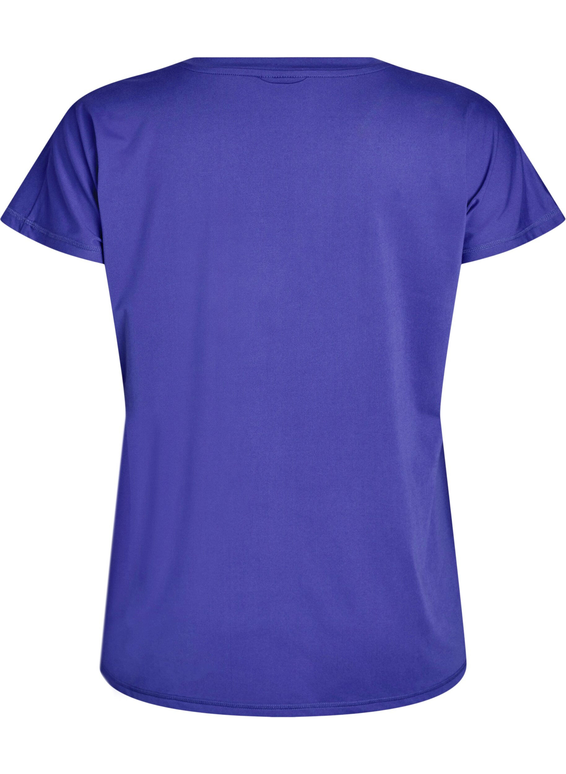 ZizziL&oslash;s tr&aelig;nings t-shirt med v-hals, Lilla, Packshot image number 1