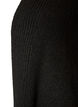 Cardigan med &aring;ben front og vide &aelig;rmer, Sort, Packshot image number 2
