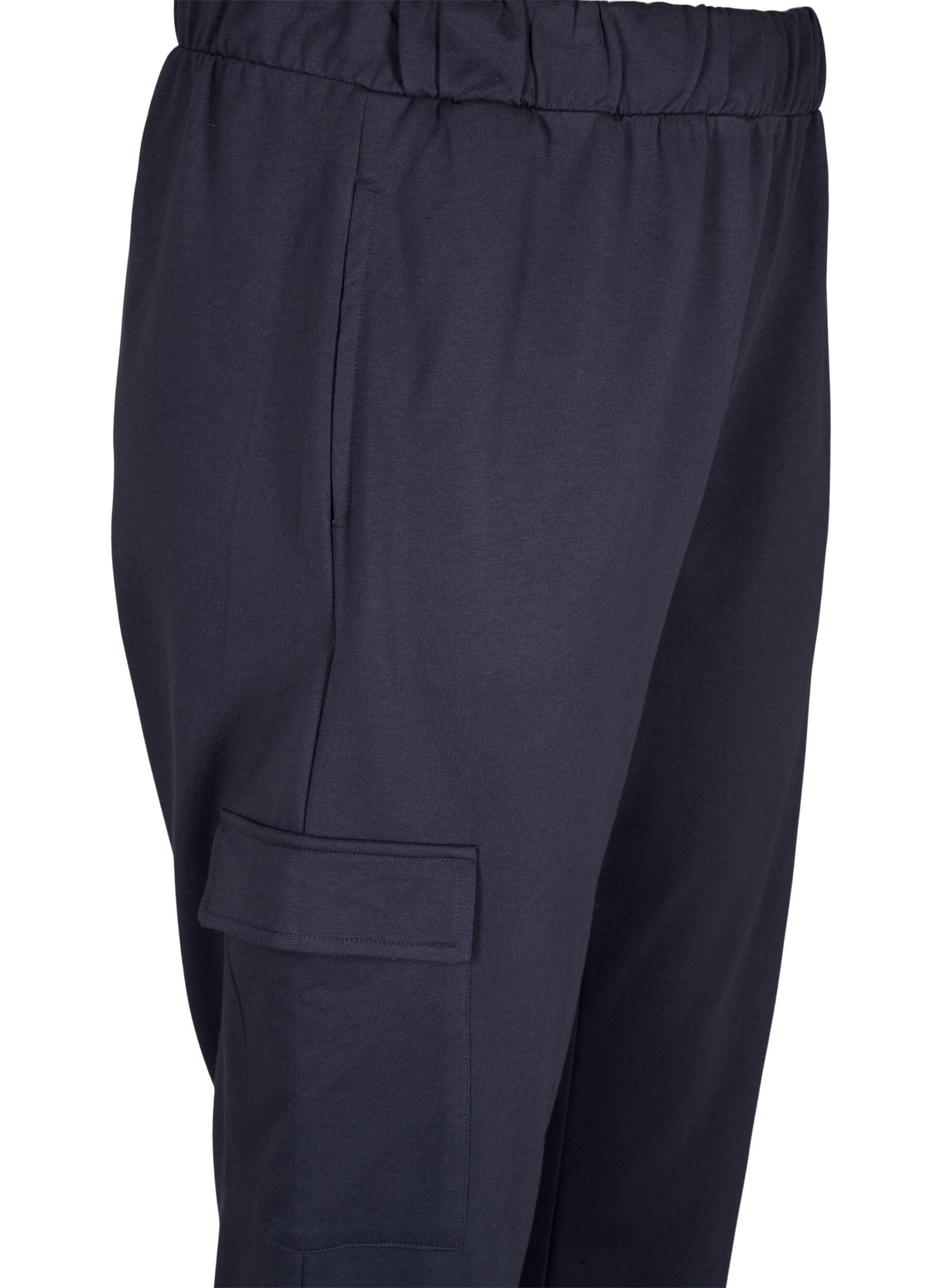 Zizzi Joggingbukser med cargolommer, Ombre Blue, Packshot image number 2