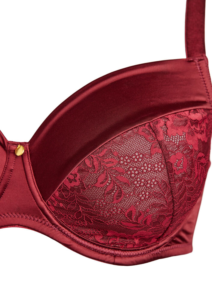 Full cover bh i shiny microfiber, M&oslash;rk Bordeaux, Packshot image number 2