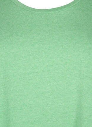 Neonfarvet t-shirt i bomuld, Neon Green, Packshot image number 2