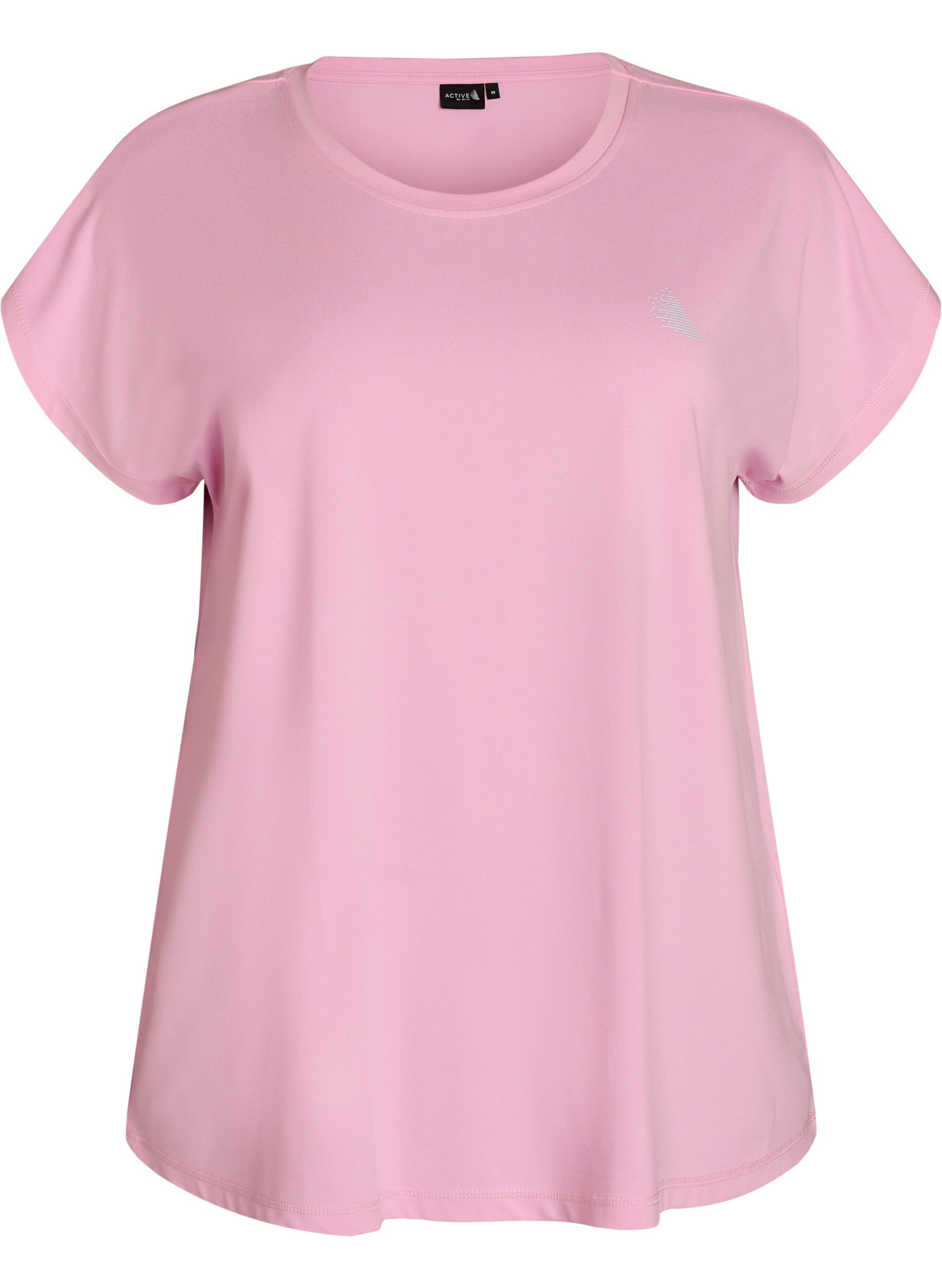 Ensfarvet tr&aelig;nings t-shirt