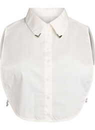 Skjortekrave med metalspidser, Hvid